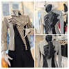 Black and white striped flexfrill shirt ( In Stock )