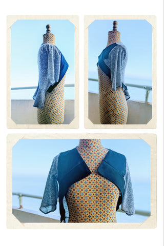 Loose knit asymmetric cropped cardi ( one-off )