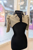 Scala bolero in black and white stripe ( In Stock )