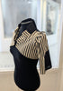 Scala bolero in black and white stripe ( In Stock )