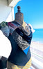Voile and sequins cap sleeve 2 ( one-off )