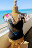 Voile and sequins cap sleeve 2 ( one-off )
