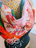Obi brocade collage cowl neck ( one-off )
