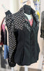 Scala jacket with cotton dot cutaways ( made to order )