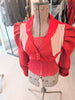 Four fabric red Spencer jacket
