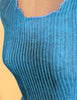 Pleated sheer vest top