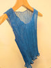 Pleated sheer vest top