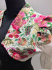 Embroidered raw silk and eyelet cotton bolero