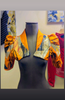 Print and obi brocade bolero