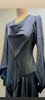 Swirl dress in dot voile and jersey ( made to order )