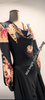 Mirra dress in butterfly voile and jersey