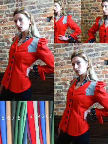 Scala wool jacket ( made to order ) (Collarless)